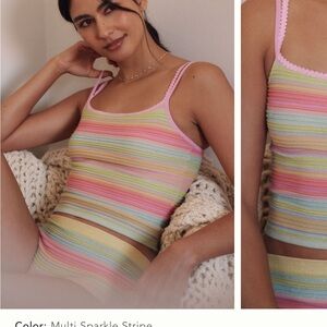 Anthropologie Multi-Color Striped Tank Top